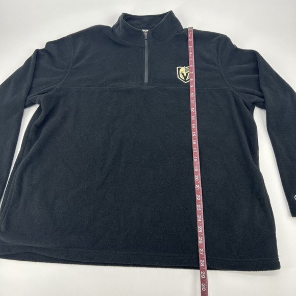 Champion Fleece Men's XL‎ Black NHL Las Vegas Golden Knights 1/4 Zip Pullover - Picture 6 of 9